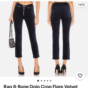 Rag & Bone dojo crop flare pants